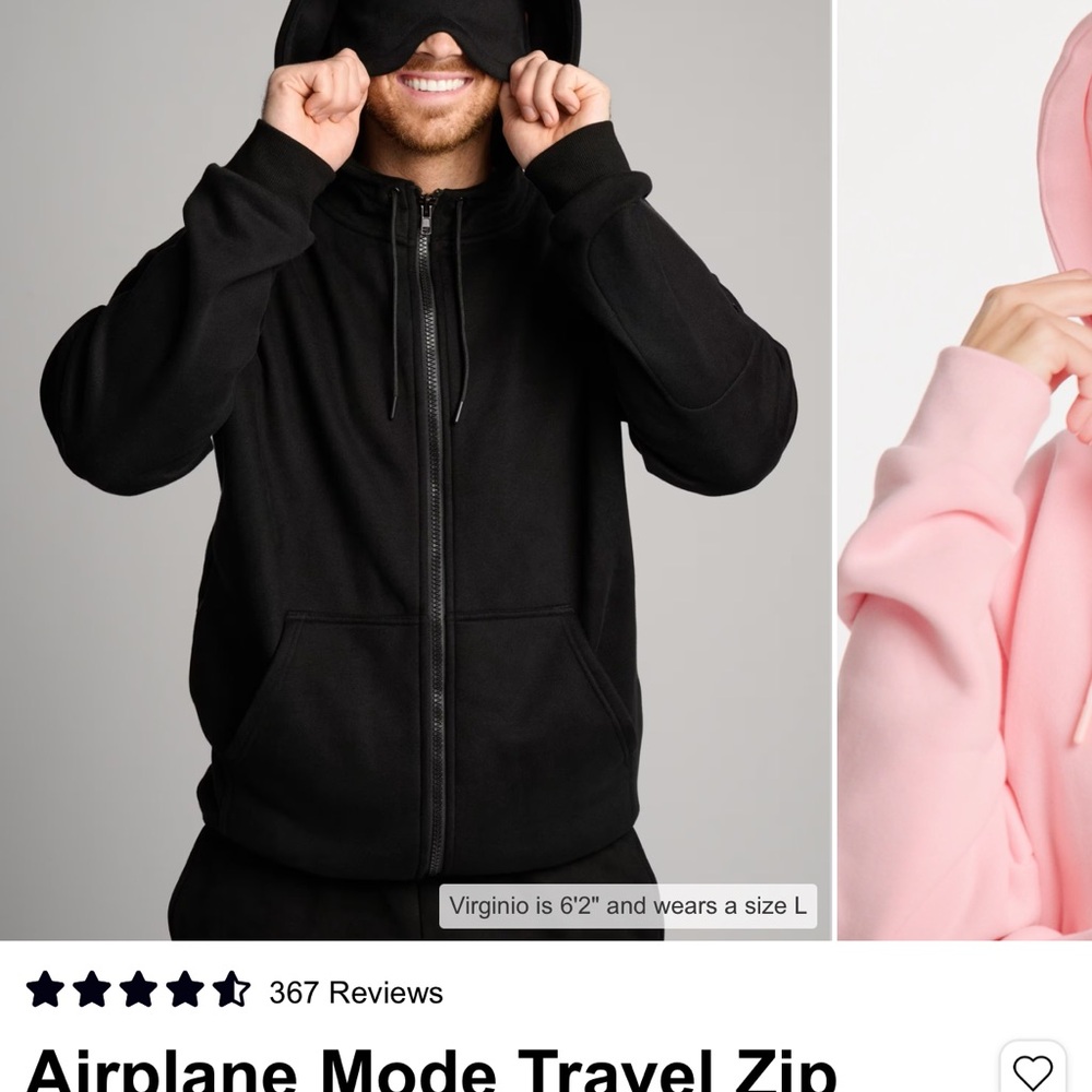 Comfrt Airplane Mode hoodie Black - Picture 5 of 8